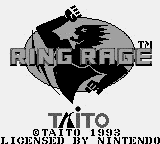 Ring Rage Title Screen